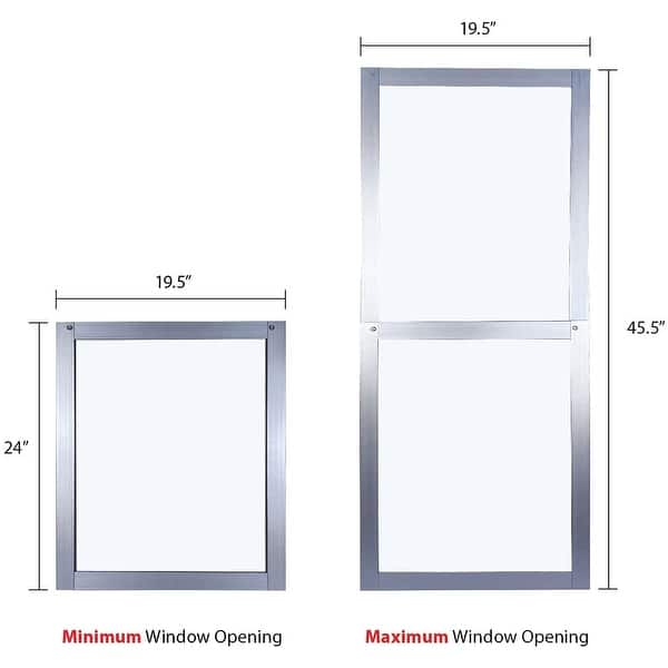 Soleus Air Sliding Window Kit, Reinforced Aluminum Works Exclusive with