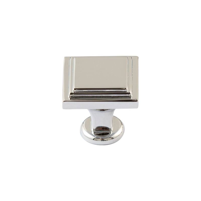 Utopia Alley Valetta Cabinet Ring Pull Knob -Polished Chrome Drawer Pull Knobs 0.94" - 25 pack - Chrome