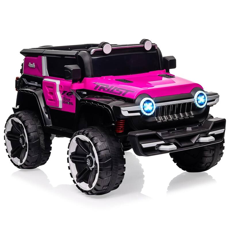 12V Kids Ride-On Truck, Battery Powered Electric Car with Remote Control