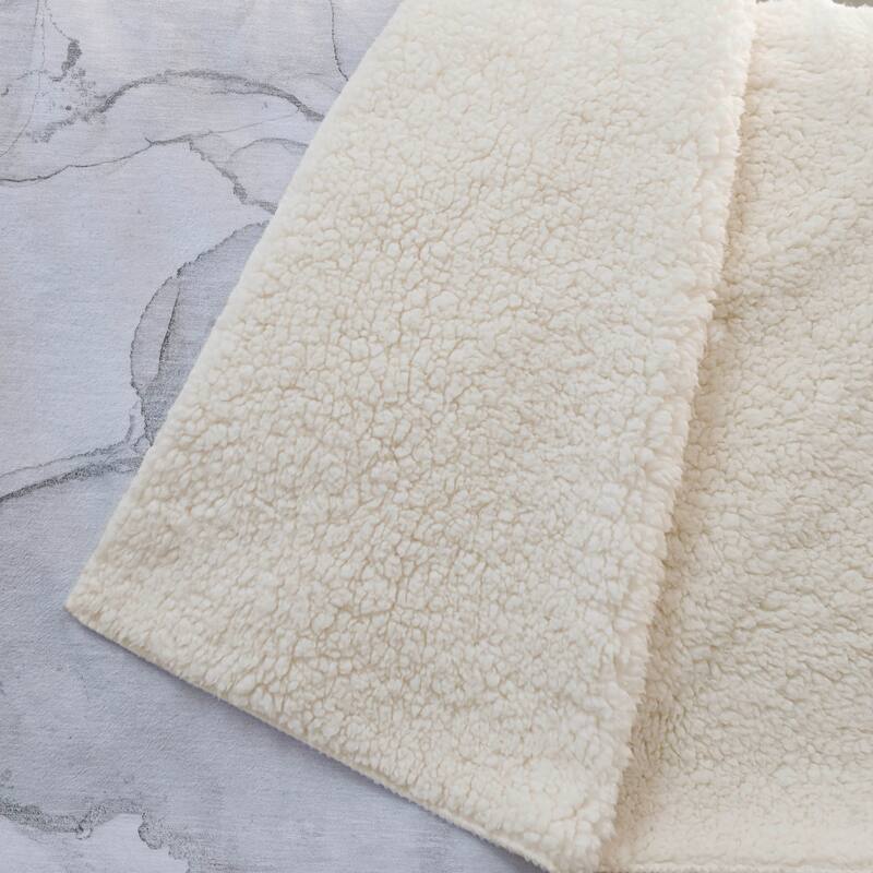 Premium Machine Washable Modern Glam Sherpa Throw Blanket