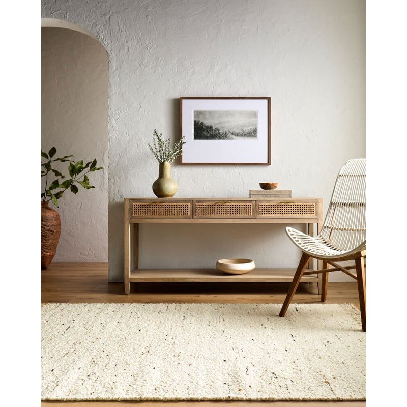 Livabliss Cherish Modern Area Rug - 2'6" x 8' - Cream/Tan