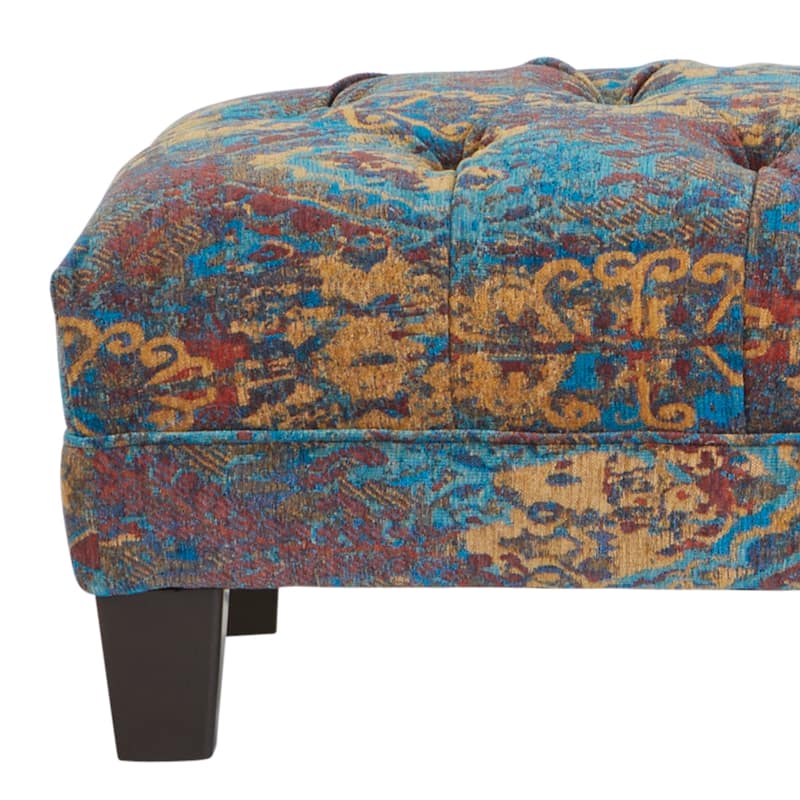 Roundhill Furniture Berliton Fabric Tufted Oversized Ottoman