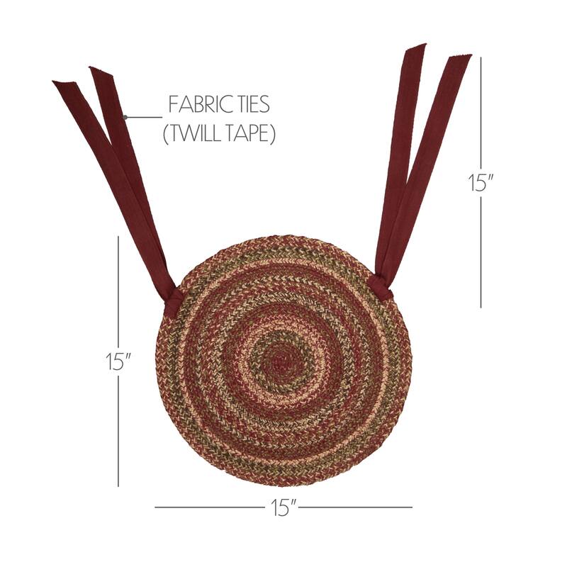 Cider Mill Jute Chair Pad Set of 6