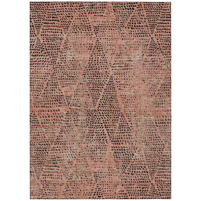 HomeRoots Geometric Transitional Rectangle Outdoor Rug