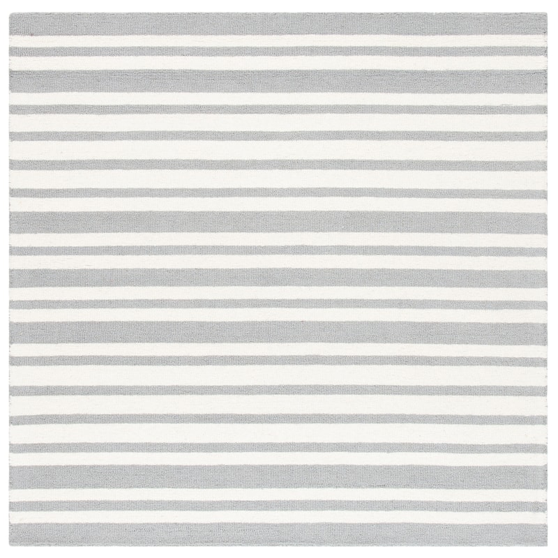 SAFAVIEH Handmade Kids Yazmin Wool Rug - 5' Square - Grey/Multi