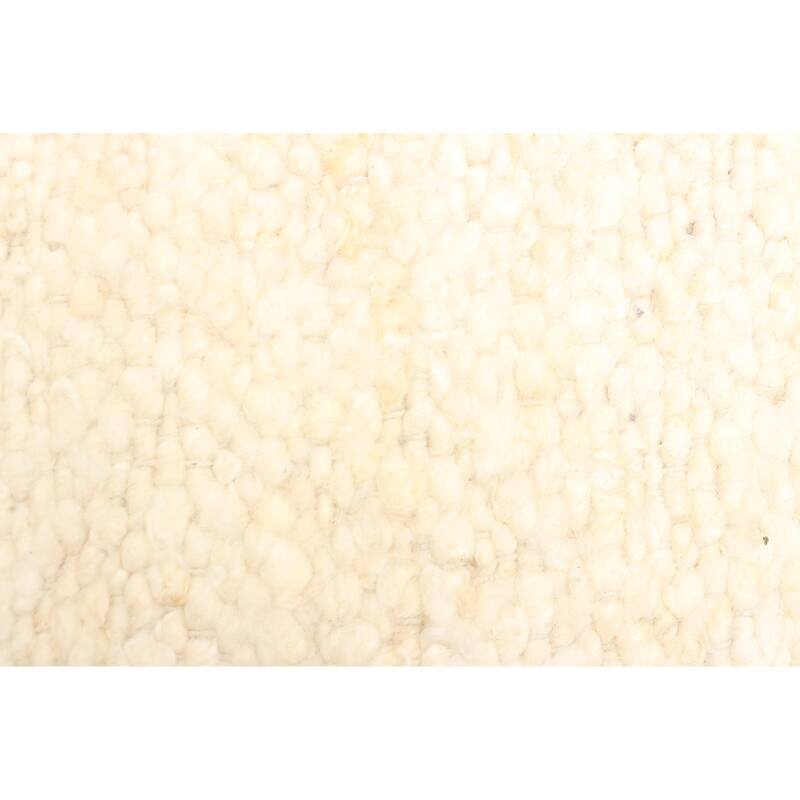 ECARPETGALLERY Braid weave Sienna Cream Wool Rug - 5'3 x 8'2