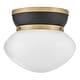 preview thumbnail 4 of 3, Lark 83601 Lucy 12" Wide Flush Mount Bowl Ceiling Fixture with Cased