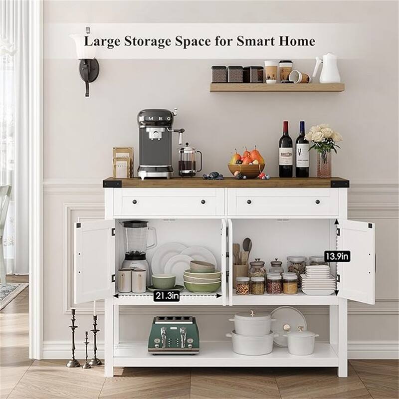 Buffet Cabinet - 14.96"D x 47.24"W x 38.58"H