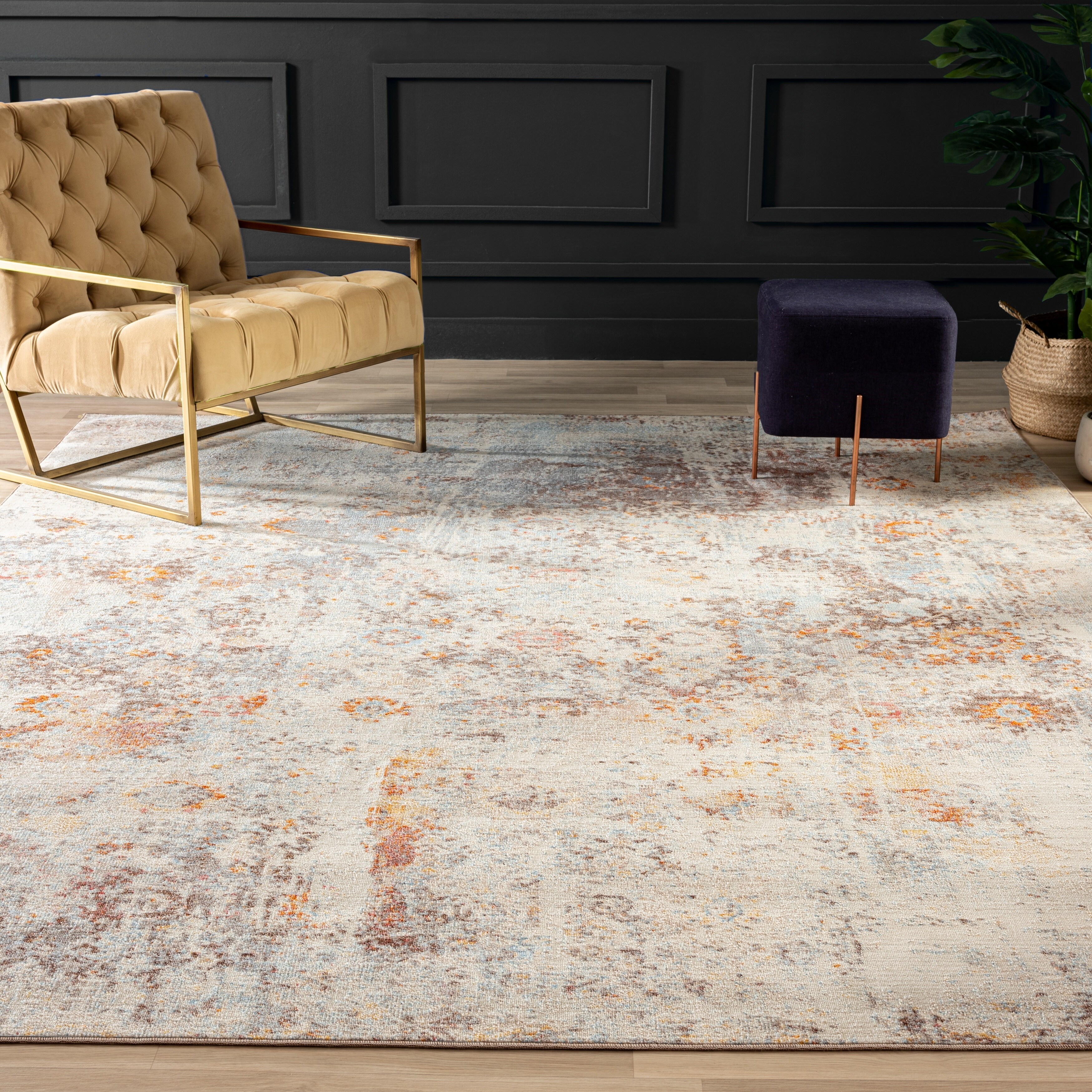Sky/Vintage Earth Transitional Area Rug