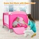 preview thumbnail 4 of 11, Costway Foldable Baby Crib Playpen Travel Infant Flat Bassinet Bed - 40'' x 27.5'' x 30''