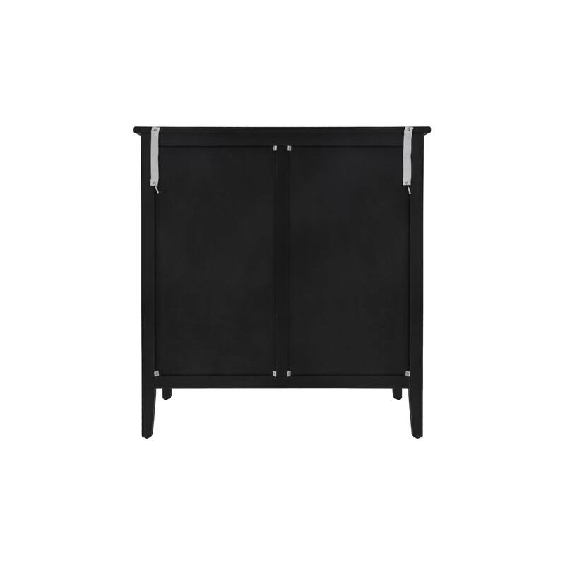 3-Drawer Storage Cabinet with Pine Legs & Metal Handles for Entryway or Bedroom Organization