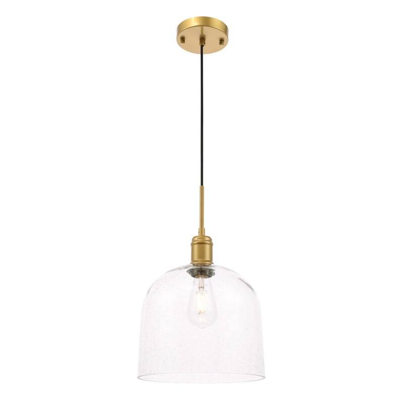 Candie 10-Inch 1-Light Clear Glass Pendant