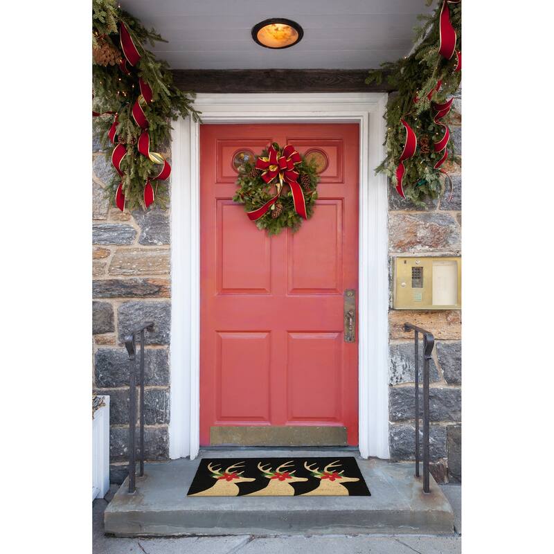 Liora Manne Holiday Antlers Rug (1'6" x 2'6") - 1'6" x 2'6"