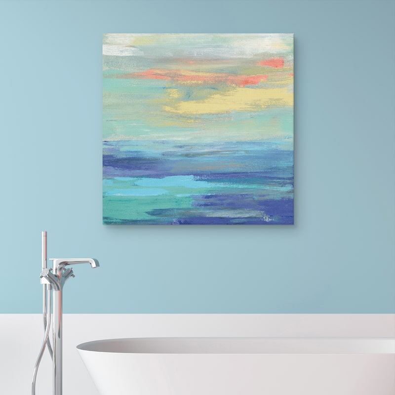 Sunset Beach II Bright by Silvia Vassileva Canvas Art Print