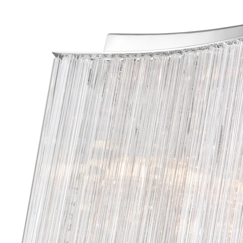 Elsa 10 Light Drum Shade Chandelier With Chrome Finish