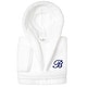 preview thumbnail 29 of 100, Sweet Kids 100% Polyester SUPER PLUSH Double Brushed Hooded Bathrobe with Navy Script Monogram B - Large