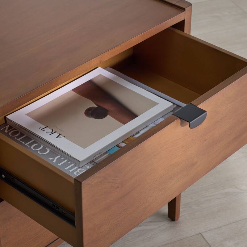 SAFAVIEH Couture Mayalyn Wood 2-Drawer Nightstand