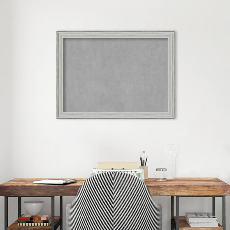Amanti Art Bel Volto Silver Framed Magnetic Board