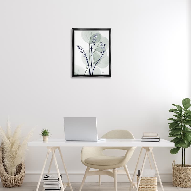 Stupell Serene Modern Eucalyptus Framed Floater Canvas Wall Art Design By Albert Koetsier