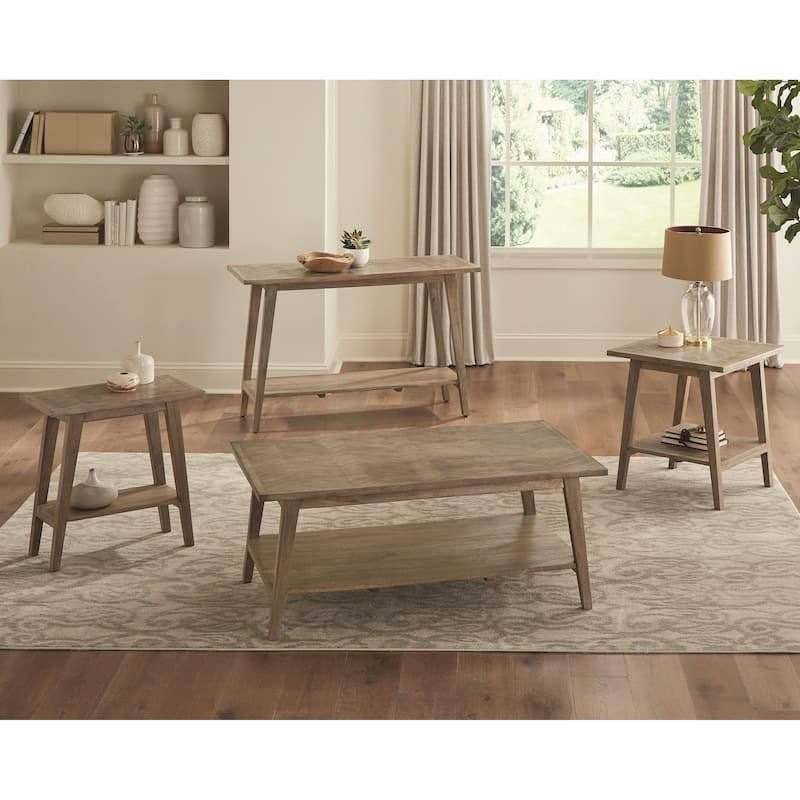 Steve Silver Minett Solid Mango Chairside Side Table
