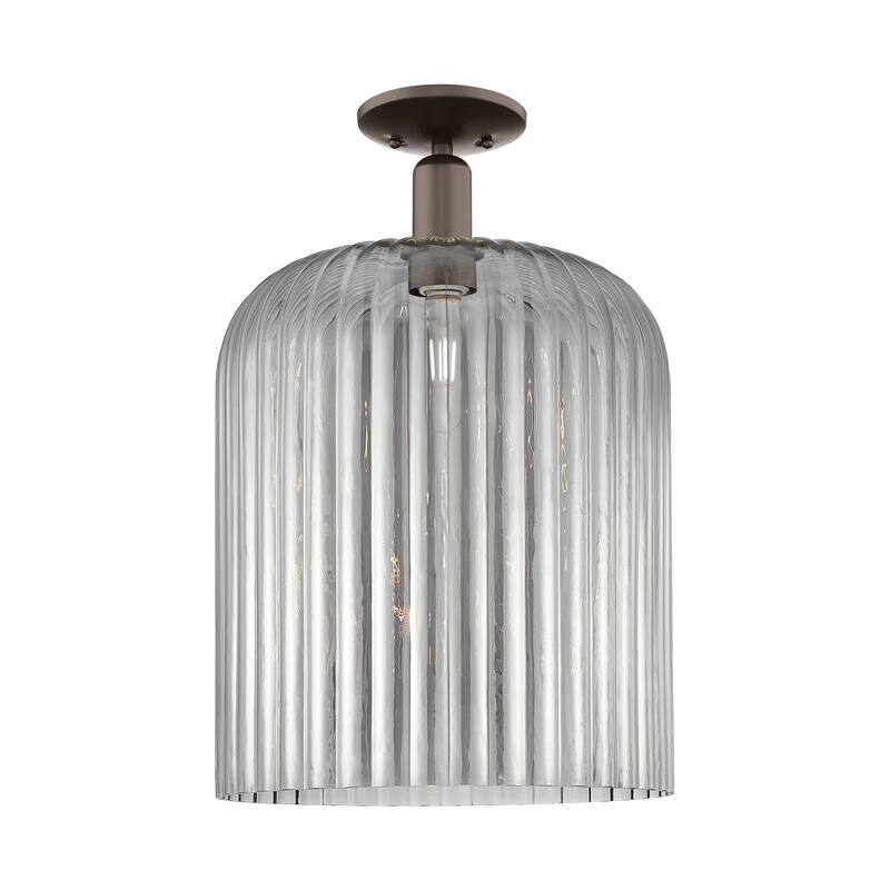 Innovations Lighting Downtown Urban - Bridal Veil - 1 Light 12" Semi-Flush Mount Light