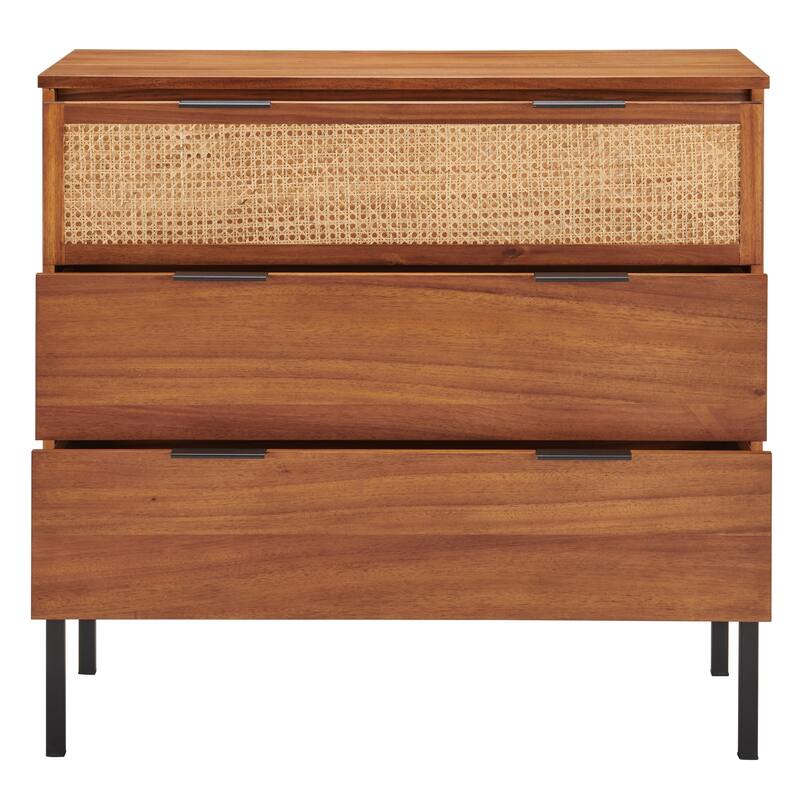 NPD Furniture Caine Rattan Chest 3 Drawers
