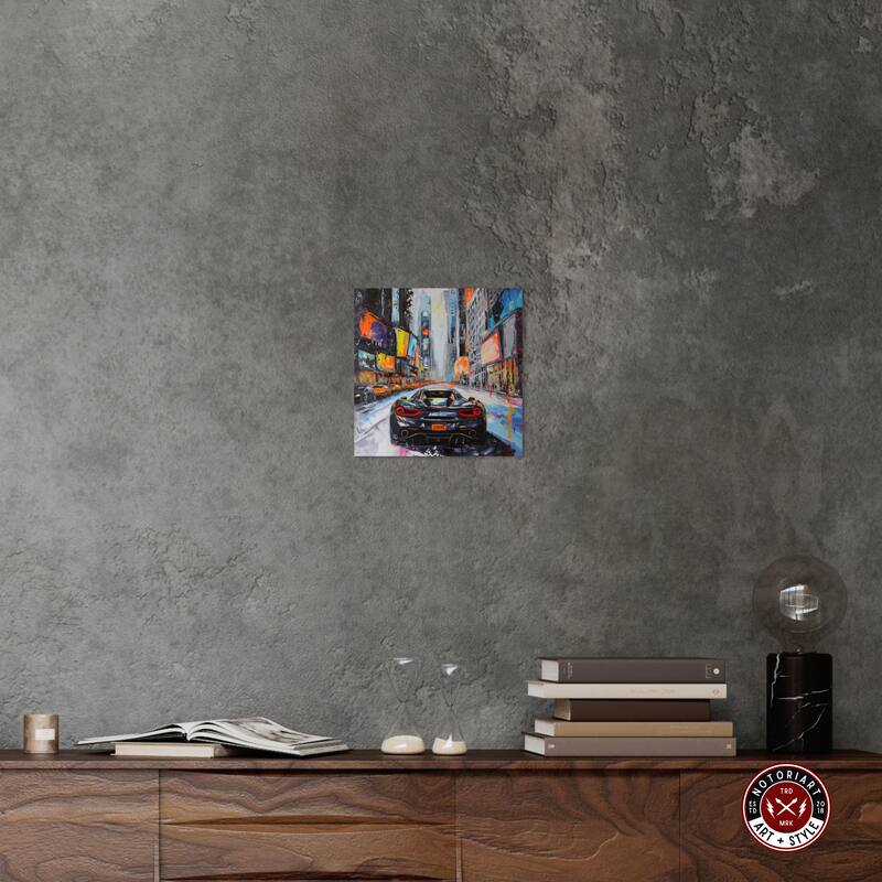 Notoriart Blast The Speakers Gallery Wrapped Car 1 Piece Canvas Wall Art