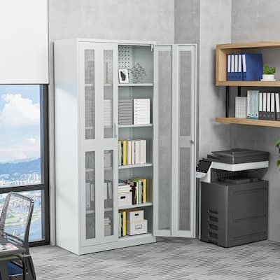 Mesh Door Tool Storage Cabinet