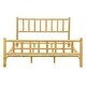 preview thumbnail 17 of 16, Farmhouse Log Bed Frame - Queen Size Rustic Pine Wood Construction