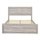 preview thumbnail 17 of 15, 3-Piece King Size Farmhouse Platform Bed Set - Includes Bed and 2 Nightstands, Rustic Brown