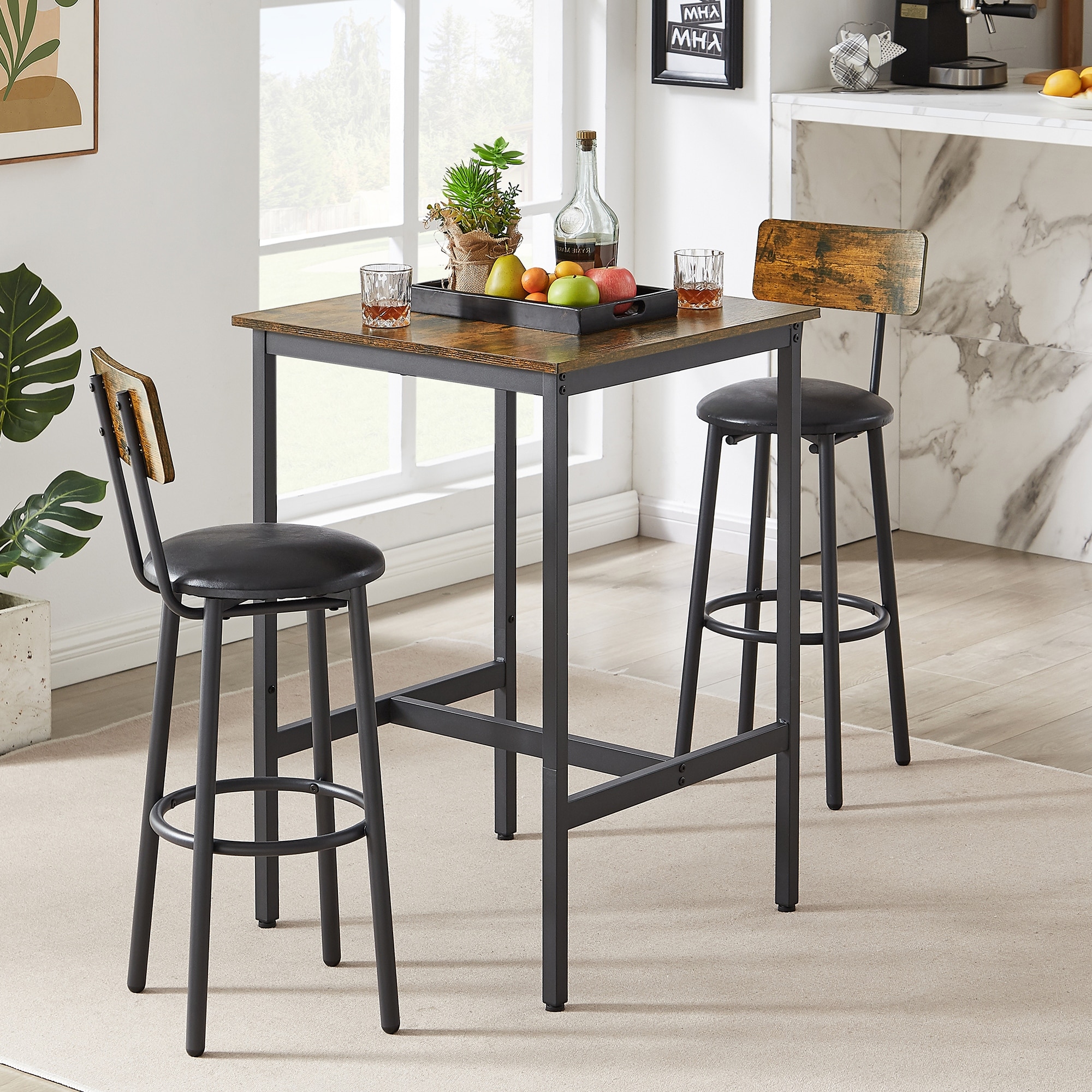Tall dining table set for 2 outlet