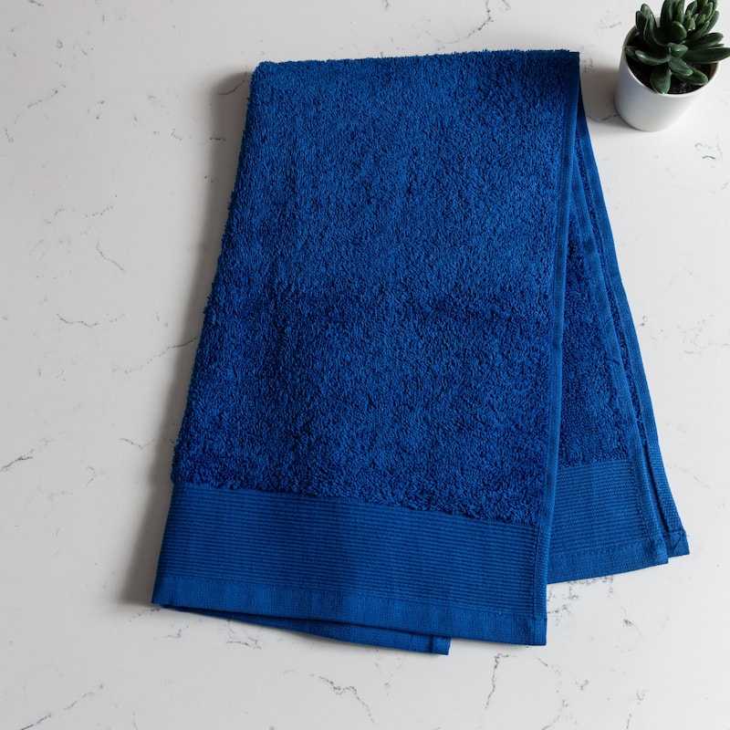 Fabstyles Camelot Hand Towel 600 GSM Zero-Twist Cotton Set of 4 - 16"x28"