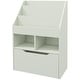 preview thumbnail 34 of 35, 3-Tier Kids Book Shelf Cabinet with 2 Storage Compartment and Large Drawer - 23.5" W x 11.75" D x 35.5" H