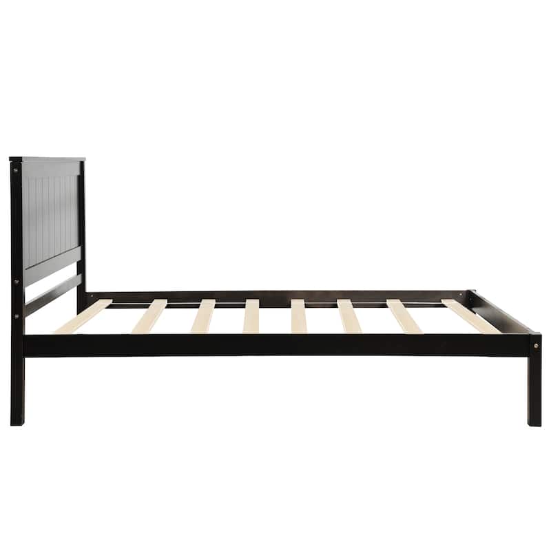 Modern Platform Bed Frame with Headboard