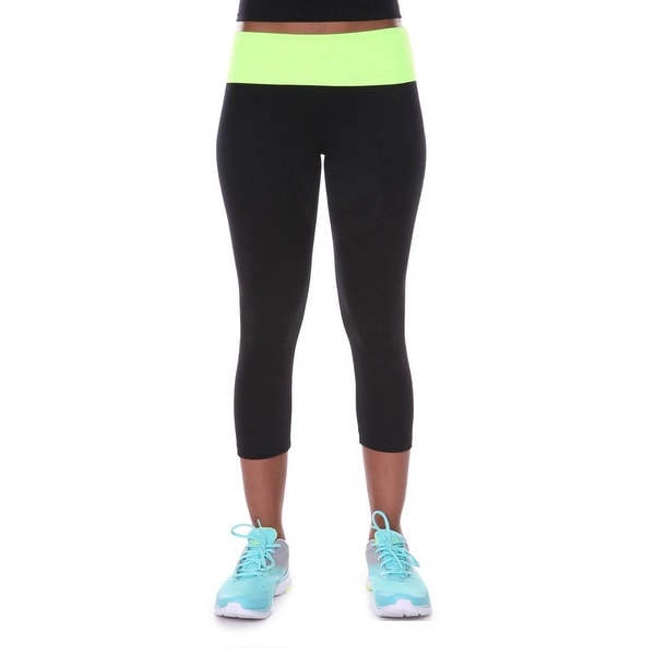 Foldover capri leggings