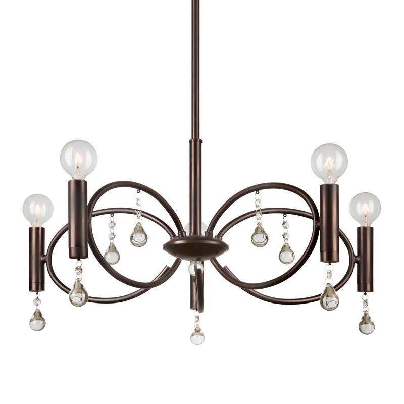 Forte Lighting 5 Light 22" Wide Chandelier