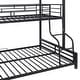 preview thumbnail 35 of 38, Contemporary Design Metal House Bunk Bed with Roof, Safety and Convenience, Twin over Full