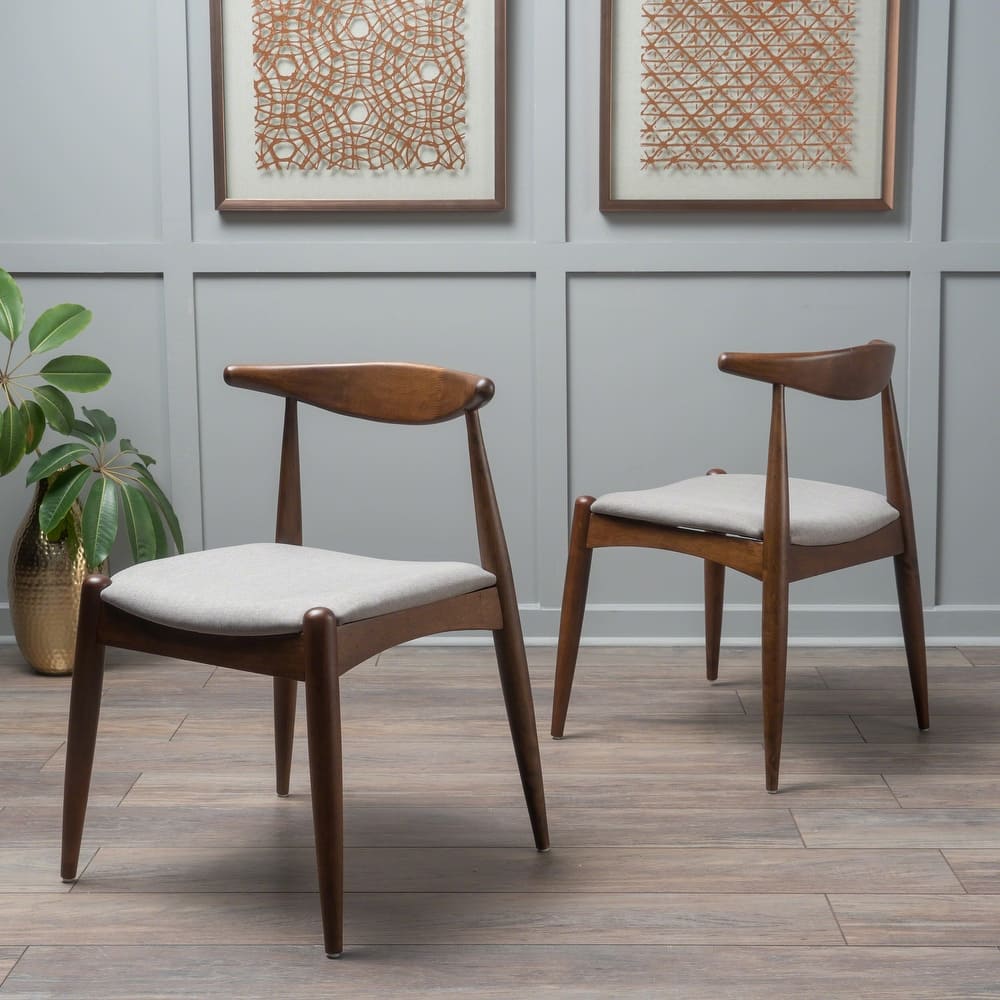 Francie Mid-Century Modern Dining Chairs (Set of 2) by Christopher Knight Home - 20.50" W x 20.25" L x 29.75" H