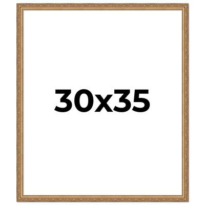 30x35 Frame Red Solid Wood Picture Frame Width 1.75 Inches | Interior Frame Depth 1 13/16 Inches