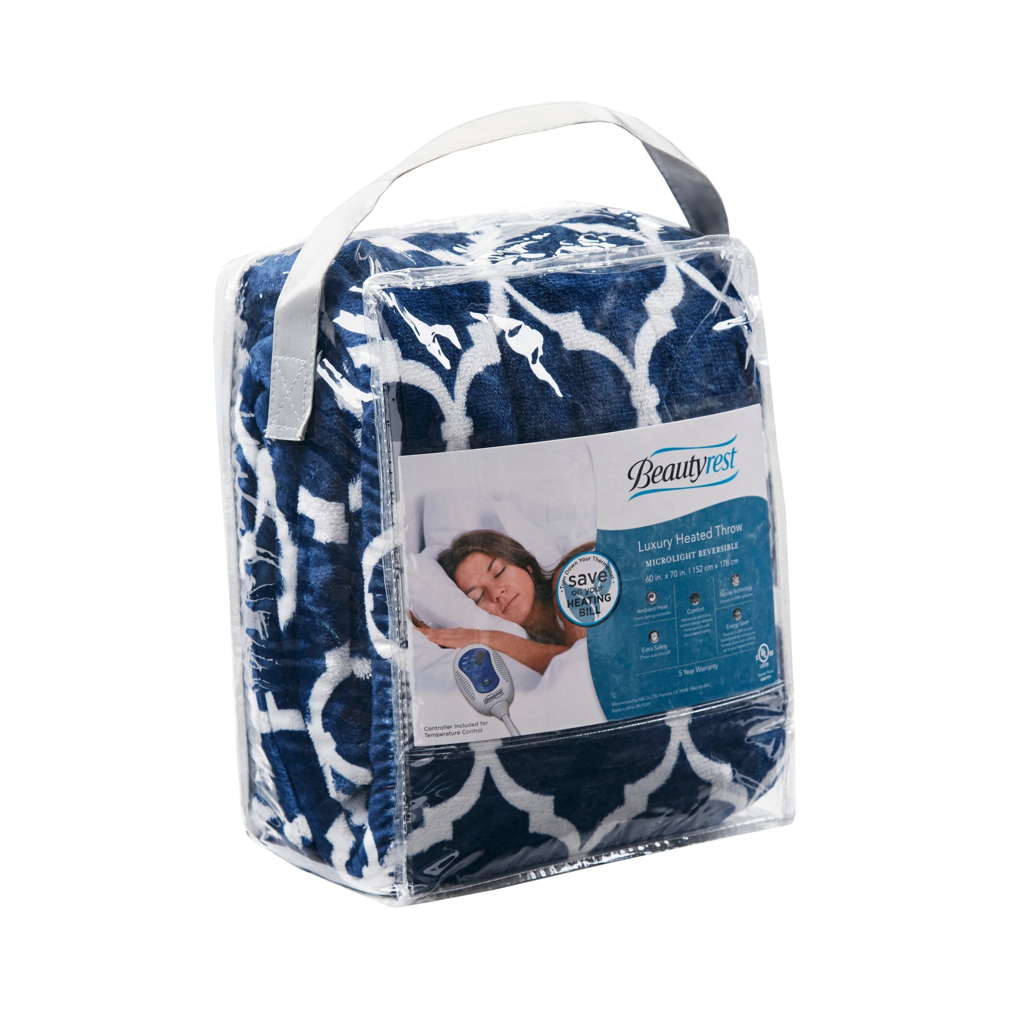 Beautyrest Oversized Heated Ogee Throw Bed Bath Beyond 10575323