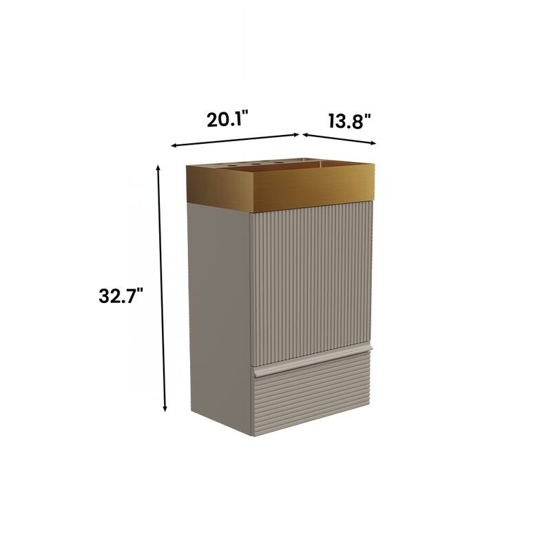Modern Freestanding Bathroom Vanity with Practical Storage and Premium Materials