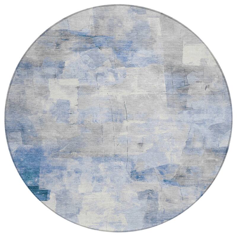 HomeRoots Abstract Transitional Rectangle Outdoor Rug