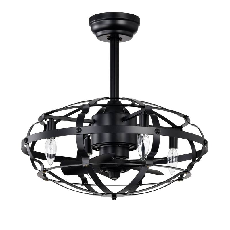 Industrial Ceiling Fan Light Kit for Living Room Bedroom Kitchen