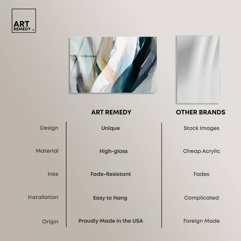 Sweeping Forms II Acrylic by Art Remedy, Ready to Hang