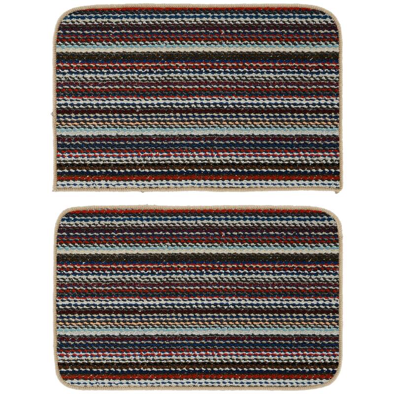 Garland Rug Carnival Striped Durable Indoor Area Rug