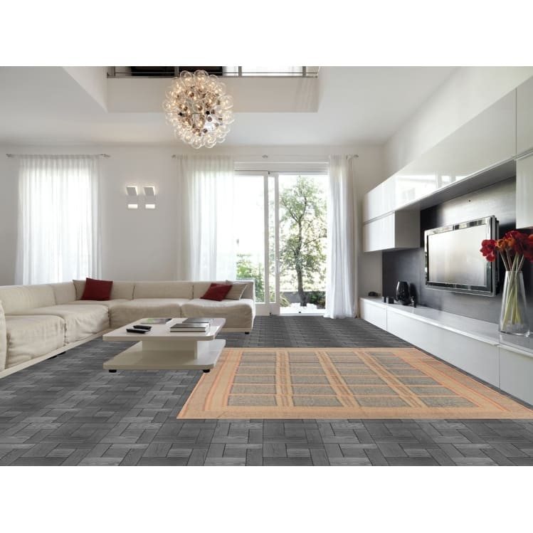 Hand Woven Oriental 100% Jute Carpet Southwestern Modern Navy Blue & Blues Kilim Area Rug - 11' 5'' X 9' 8''