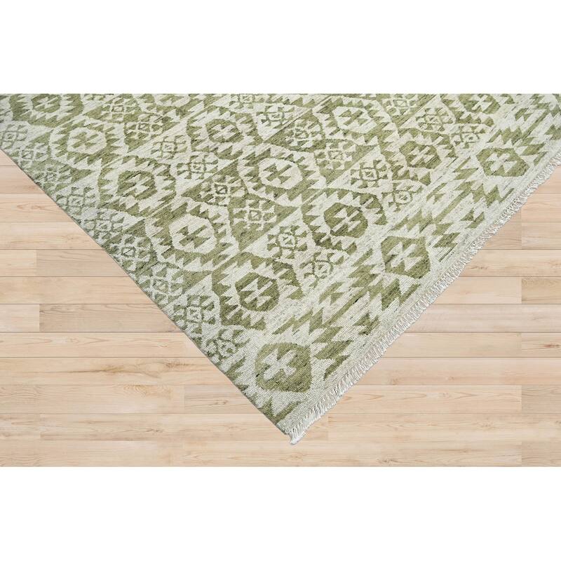 Hand Knotted Oushak 100% Wool Southwestern Oriental Area Rug Beige - 9' 9'' x 13' 8''