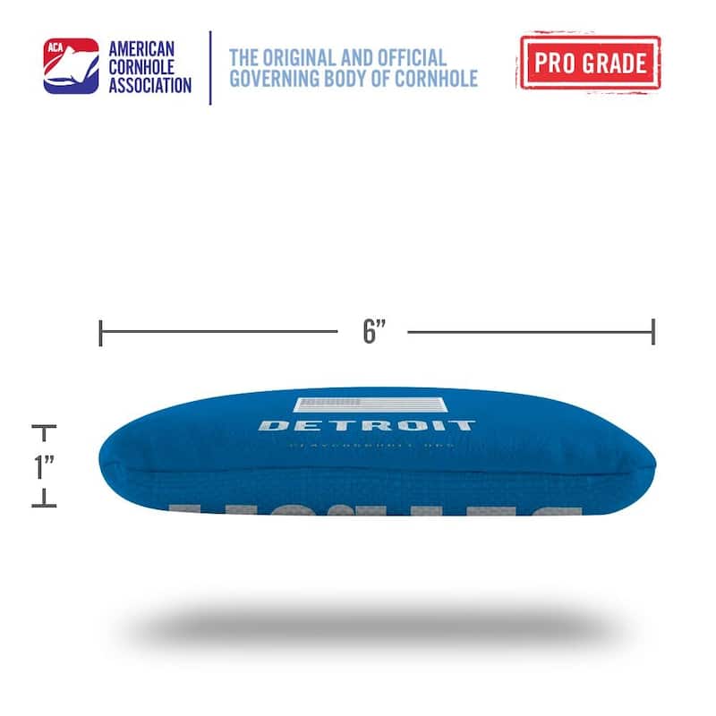 Detroit Football Blue Dual Sided Cornhole Bags