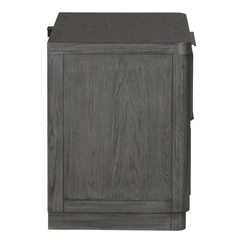 Furniture of America Piez Modern 3-Piece Ash Grey Wood Platform Bedroom Set with 2-Drawer Nightstand