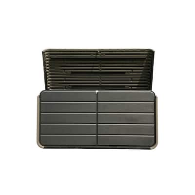 Domi 200 Resin Gallon Outdoor Storage Box - Waterproof, UV-Resistant Deck Box with Lockable Lid